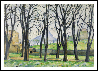 Plakat  Chestnut Trees, Paul Cezanne Vintage do Salonu