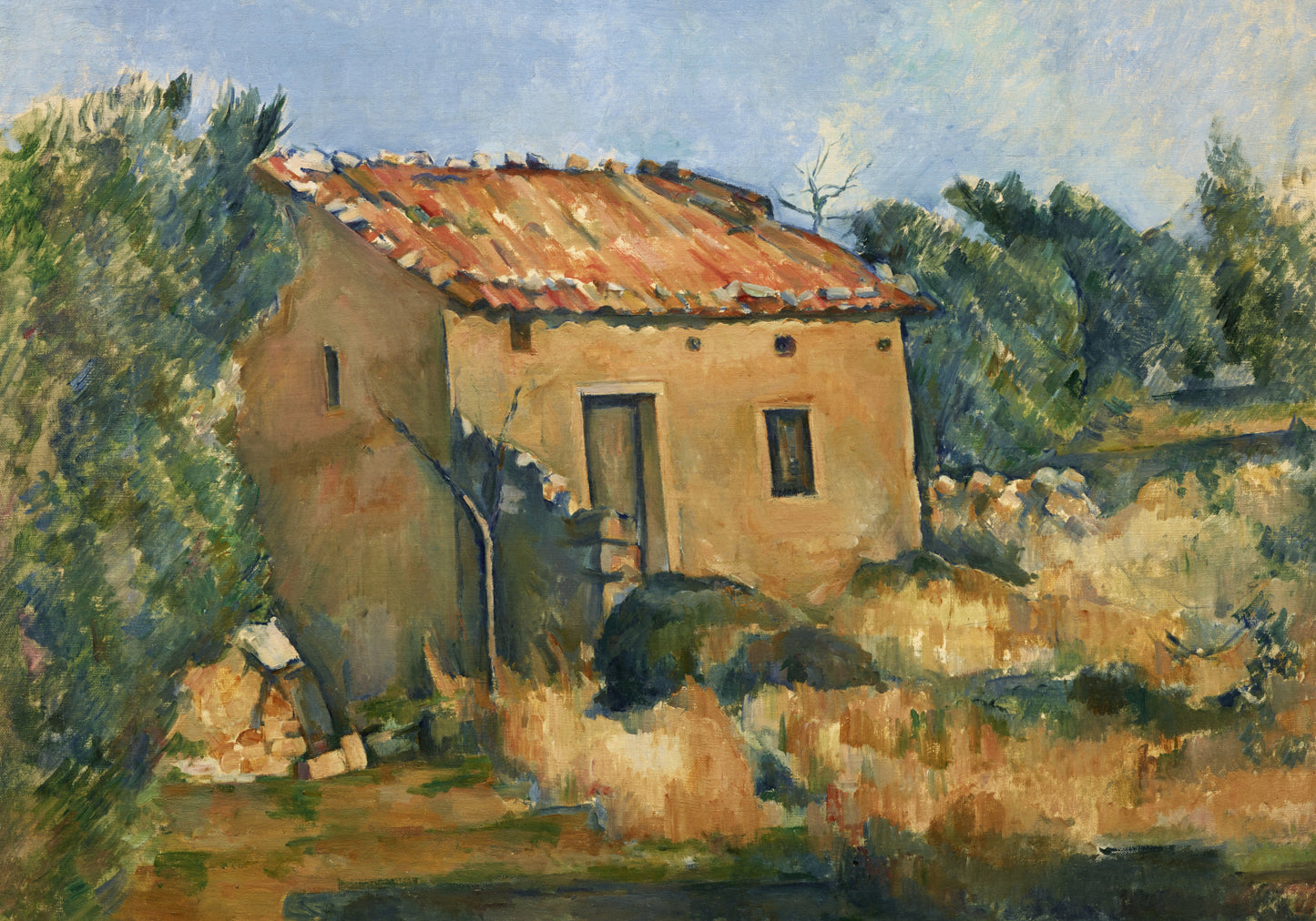 Plakat  Abandoned House, Paul Cezanne Vintage do Salonu