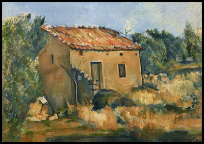Plakat  Abandoned House, Paul Cezanne Vintage do Salonu