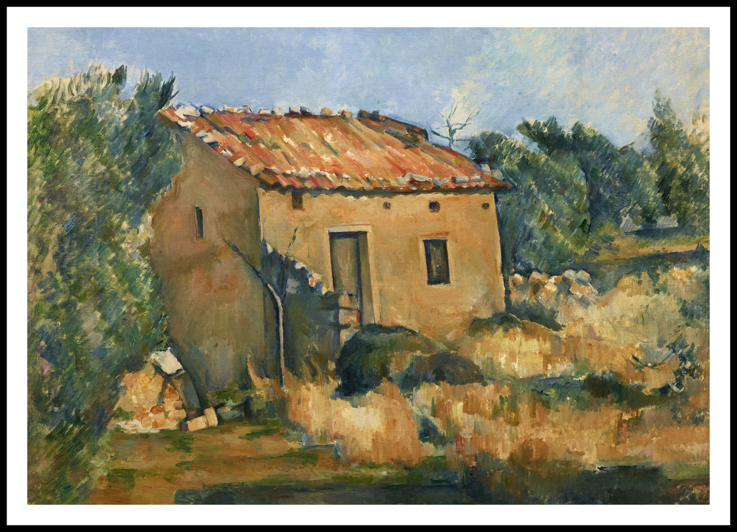 Plakat  Abandoned House, Paul Cezanne Vintage do Salonu