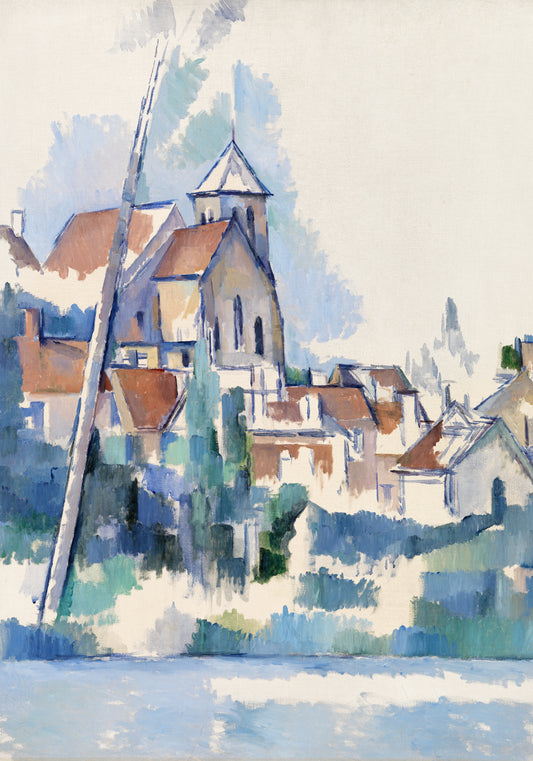 Plakat  Church at Montigny, Paul Cezanne Vintage do Salonu