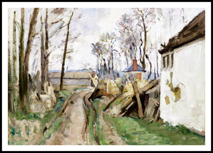 Plakat  A Village Road near Auvers, Paul Cezanne Vingtage