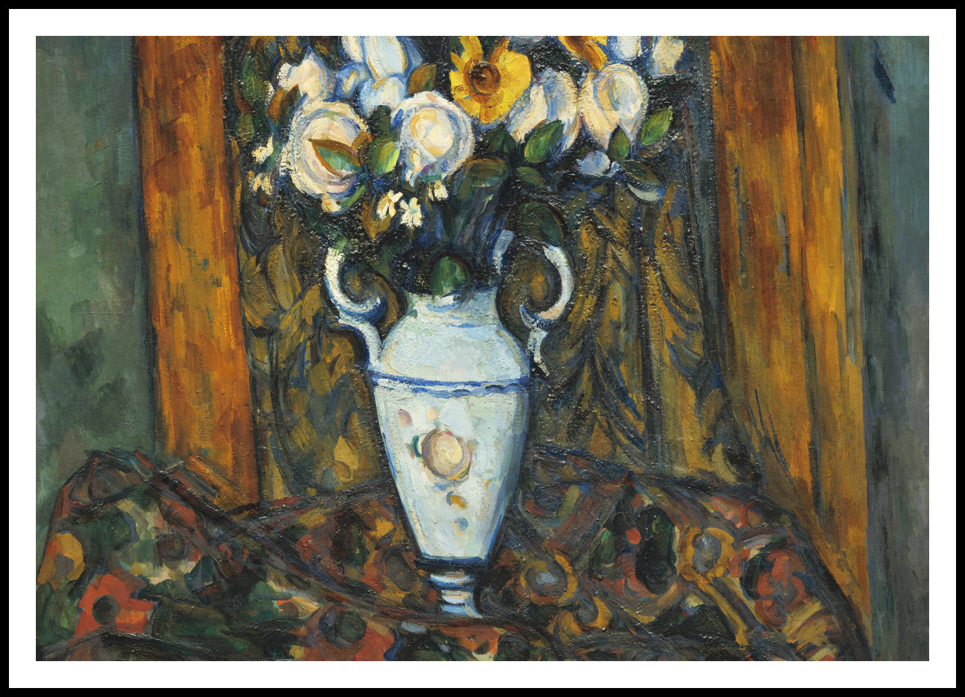 Plakat  Vase of Flowers, Paul Cezanne Vintage do Salonu