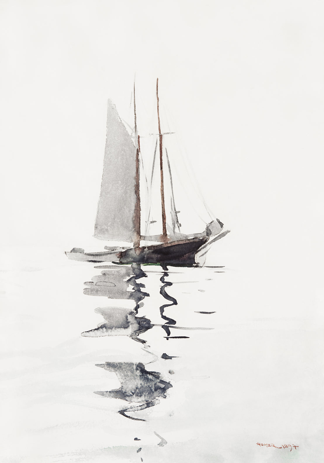 Plakat  Szkuner, Winslow Homer Vintage do Salonu
