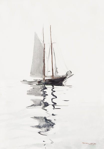 Plakat  Szkuner, Winslow Homer Vintage do Salonu