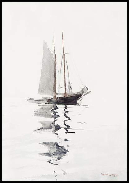 Plakat  Szkuner, Winslow Homer Vintage do Salonu