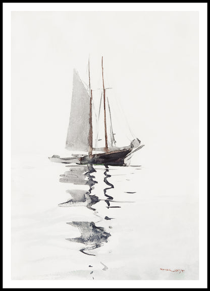 Plakat  Szkuner, Winslow Homer Vintage do Salonu
