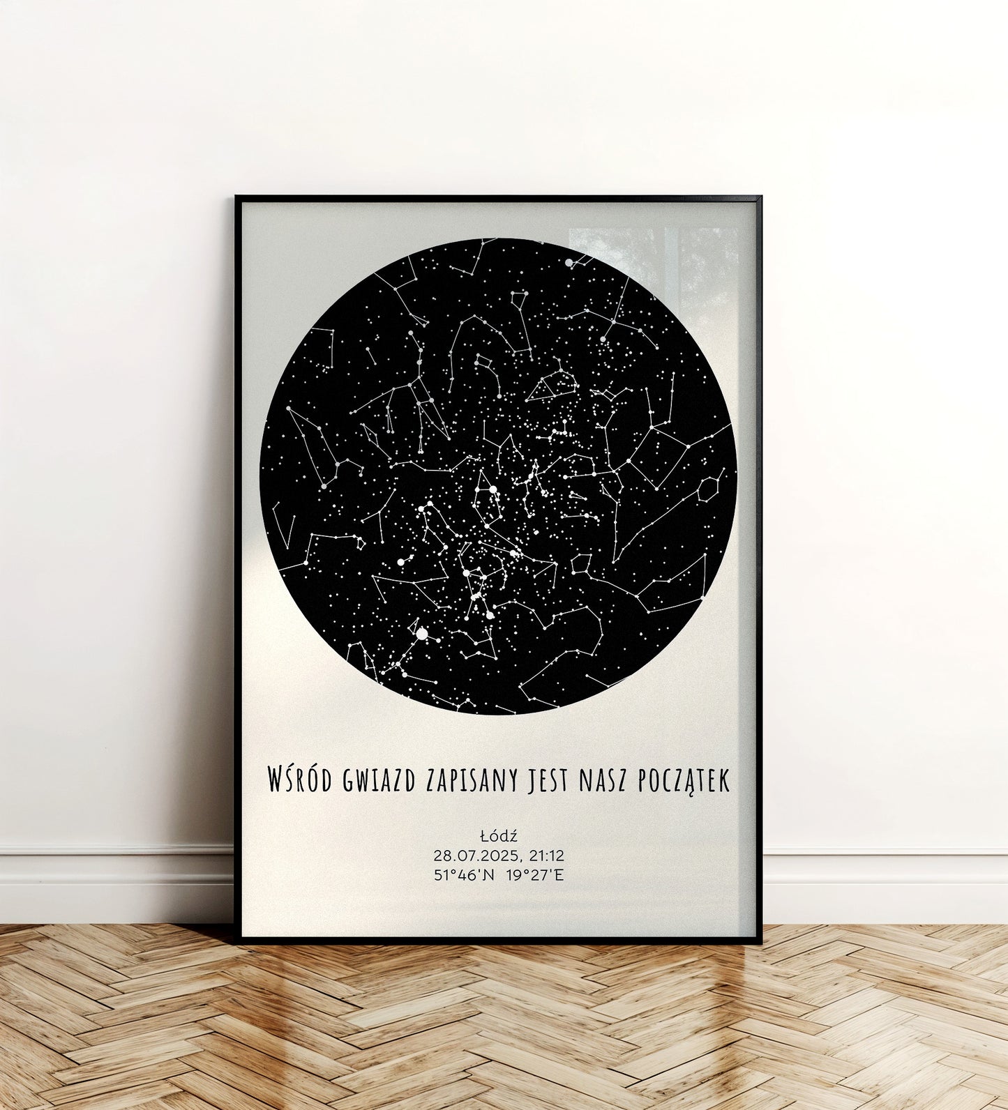 Mapa Gwiazd Personalizowany Plakat Mapa Nieba