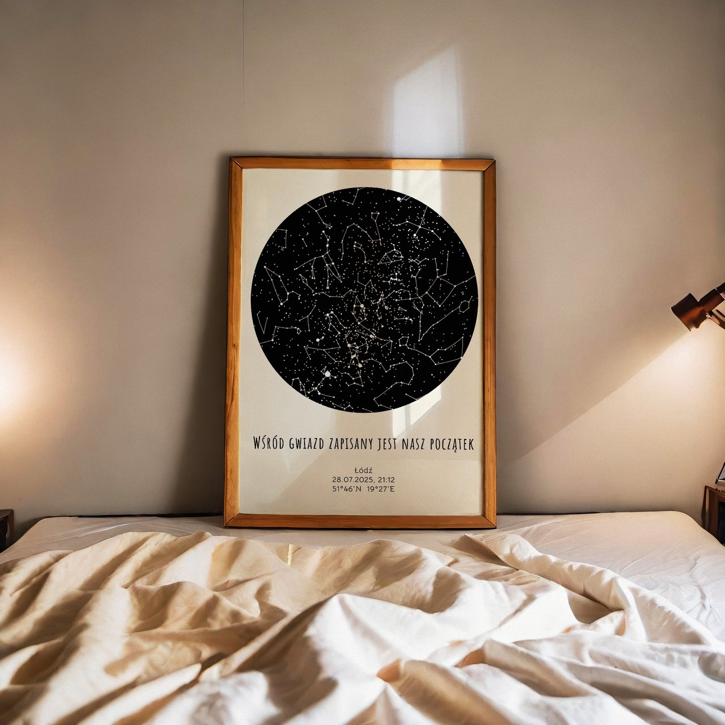Mapa Gwiazd Personalizowany Plakat Mapa Nieba