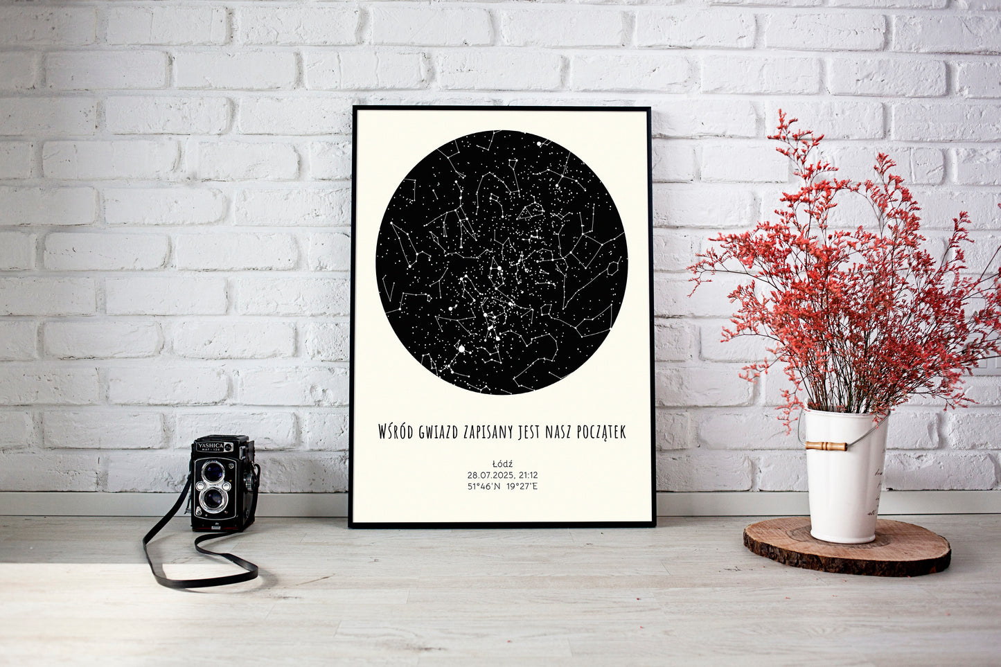 Mapa Gwiazd Personalizowany Plakat Mapa Nieba