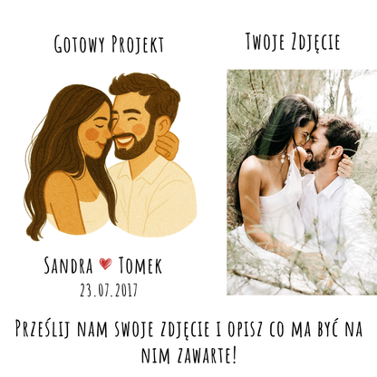 Wydruk z Twojego Zdjęcia Plakat  Prezent Urodziny Ślub