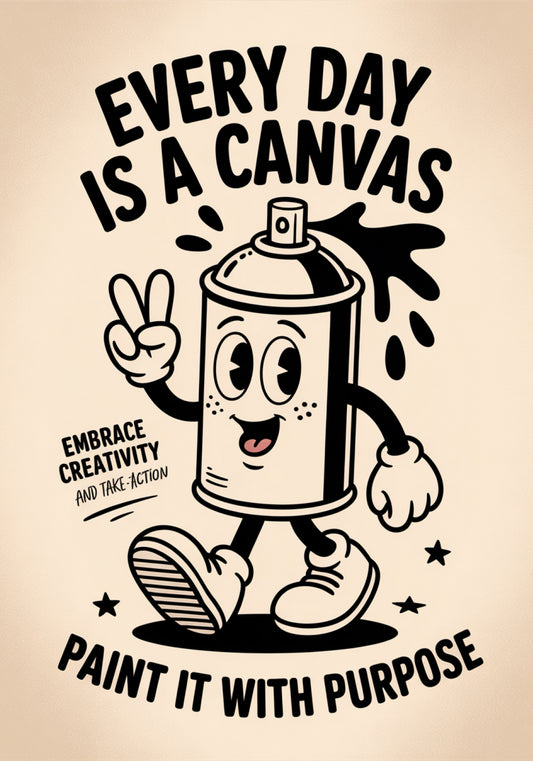 Plakat  Motywacyjny Afirmacja Retro Vintage Do Salonu Every Day