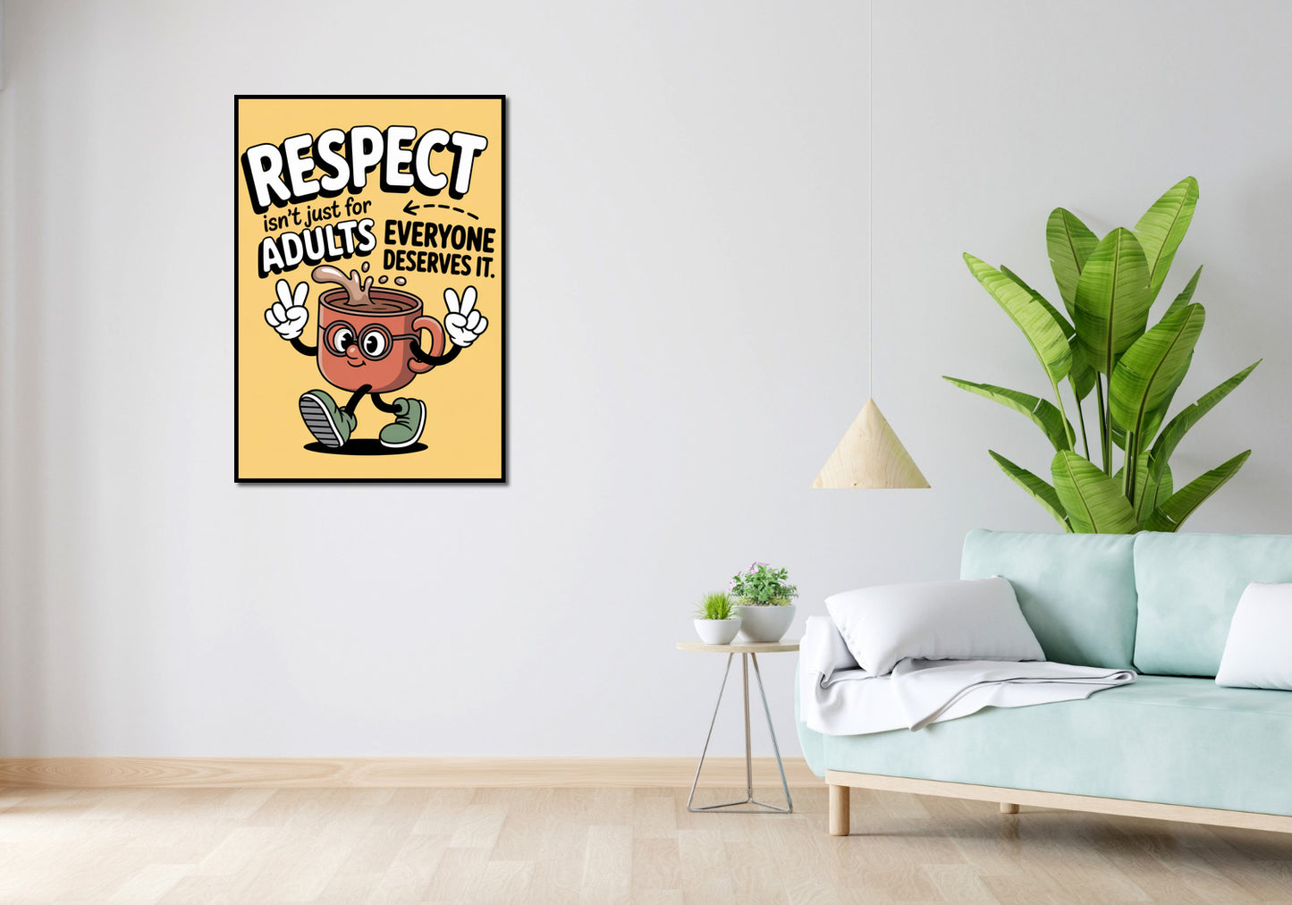Plakat   Motywacyjny Afirmacja Retro Vintage Do Salonu  Respect