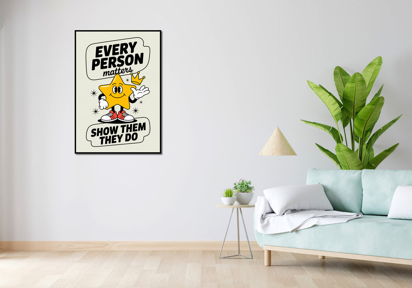 Plakat  Motywacyjny Afirmacja Retro Vintage Do Salonu Every Person