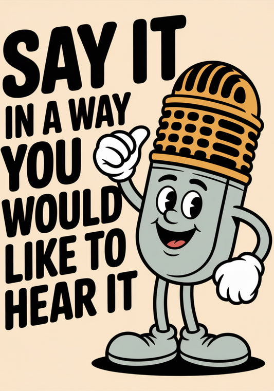 Plakat   Motywacyjny Afirmacja Retro Vintage do Salonu Say It