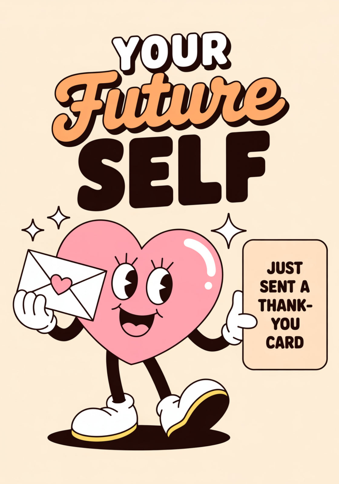 Plakat  Motywacyjny Afirmacja Retro Vintage Do Salonu Your Future