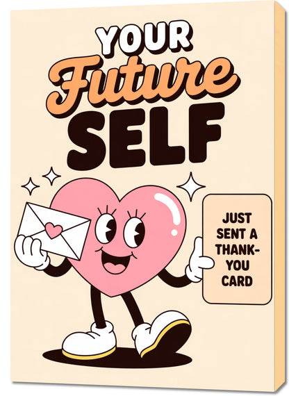 Obraz  Motywacyjny Afirmacja Retro Vintage Do Salonu Your Future