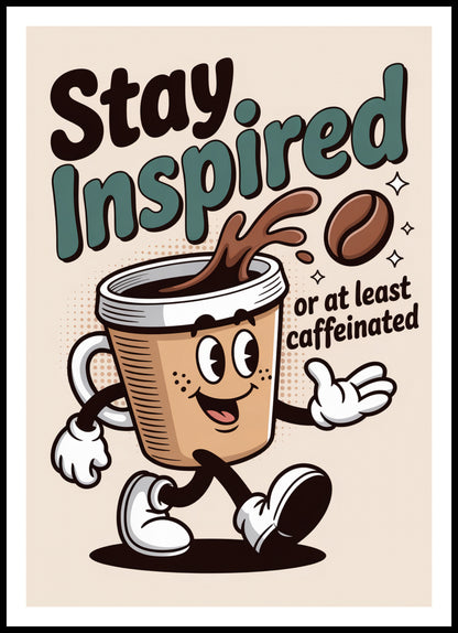 Plakat  Motywacyjny Afirmacja Retro Vintage Do Salonu Stay Inspired