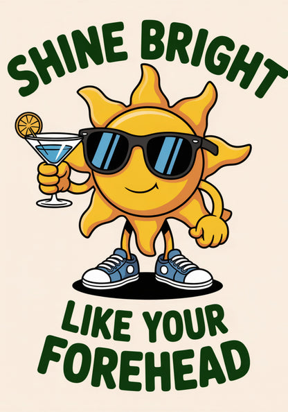 Plakat  Motywacyjny Afirmacja Retro Vintage Do Salonu Shine Bright