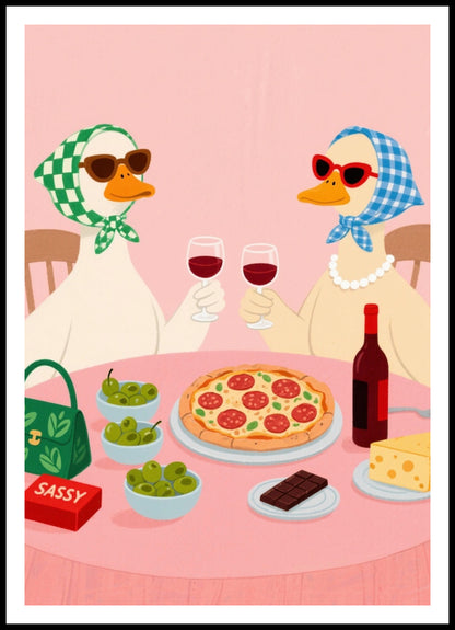 Plakat  Motywacyjny Afirmacja Retro Vintage Do Salonu Kaczuchy