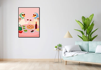Plakat  Motywacyjny Afirmacja Retro Vintage Do Salonu Kaczuchy