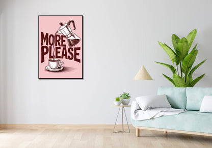 Plakat  Motywacyjny Afirmacja Retro Vintage Do Salonu More Please