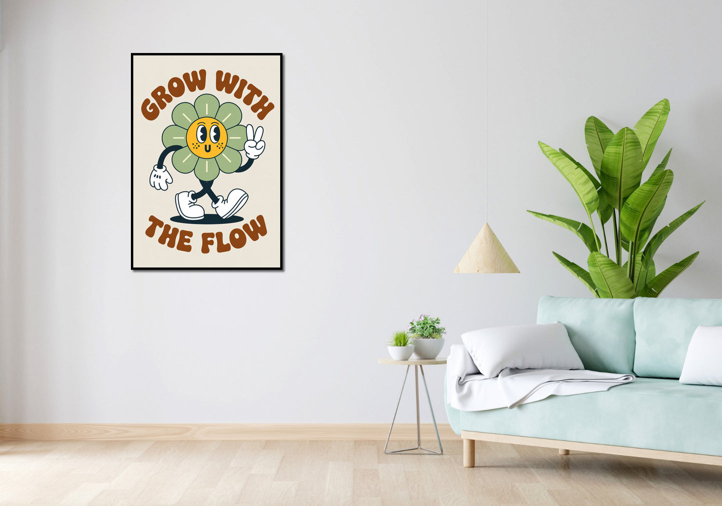 Plakat  Motywacyjny Afirmacja Retro Vintage Do Salonu Grow