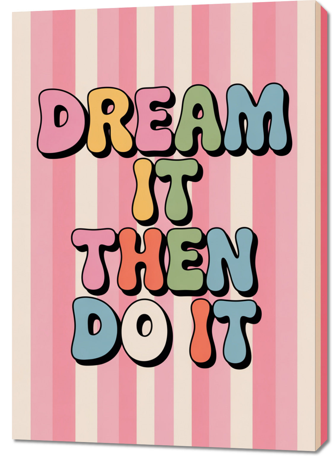 Obraz  Motywacyjny Afirmacja Retro Vintage Do Salonu  Dream It