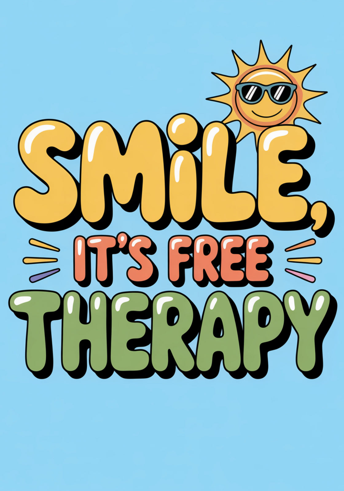 Plakat  Motywacyjny Afirmacja Retro Vintage Do Salonu  Smile