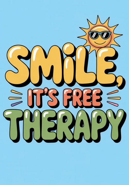 Plakat  Motywacyjny Afirmacja Retro Vintage Do Salonu  Smile