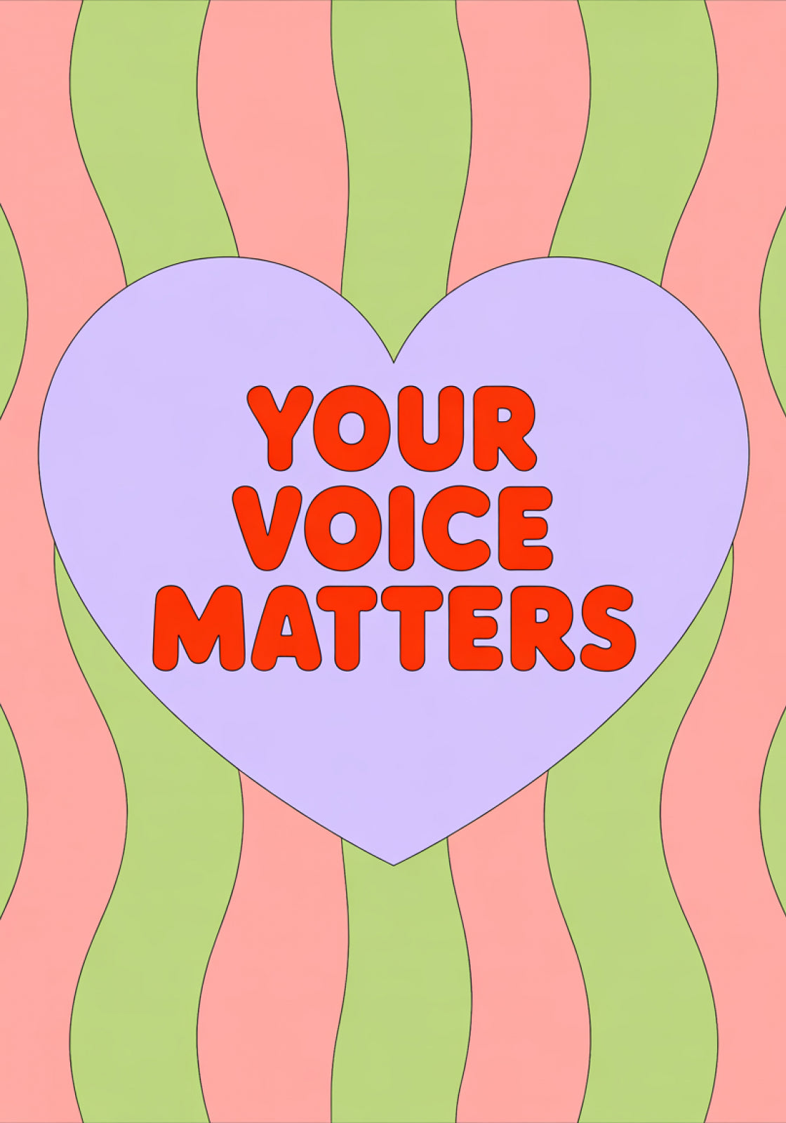 Plakat  Motywacyjny Afirmacja Retro Vintage Do Salonu Your Voice
