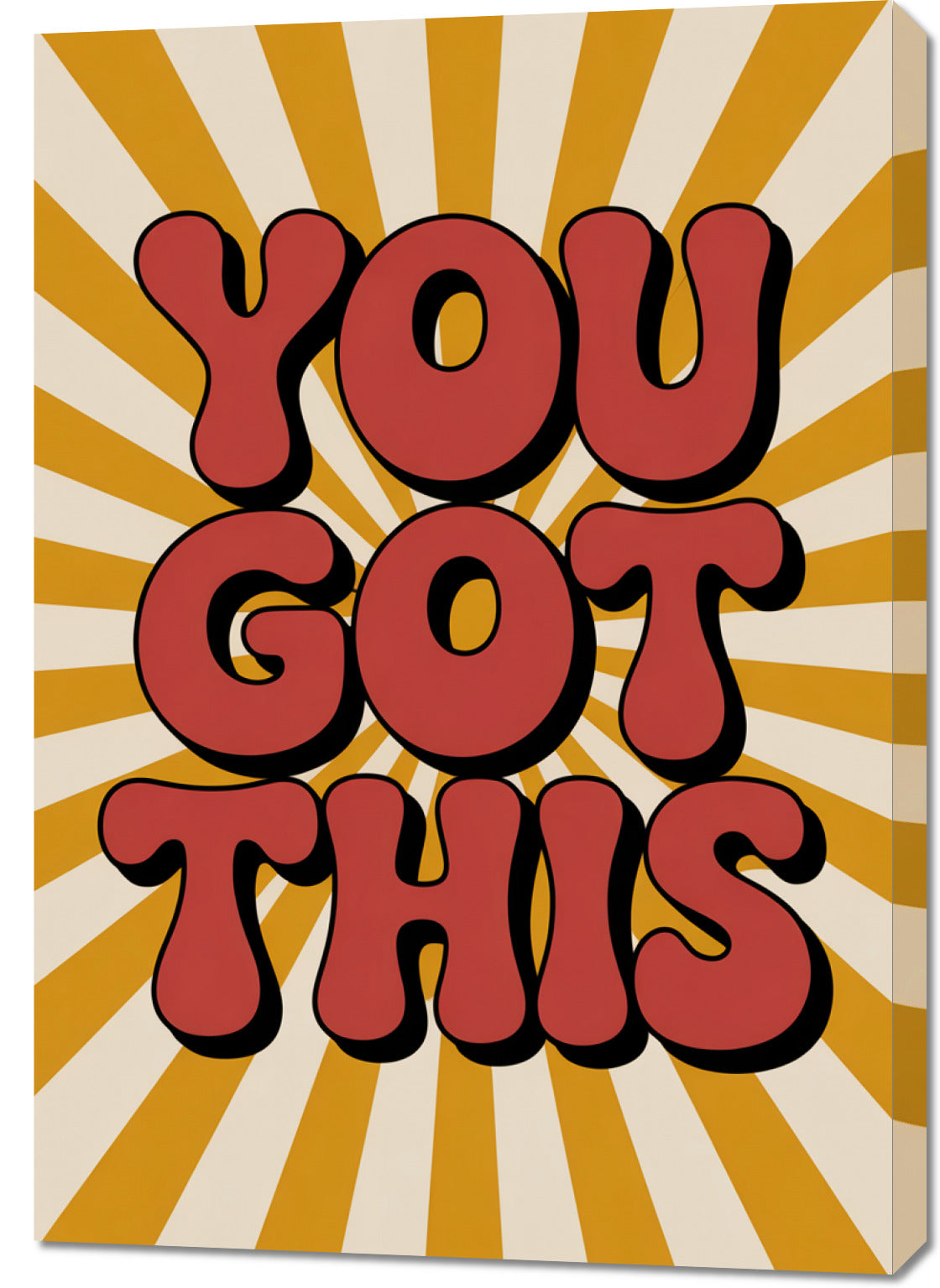 Obraz  Motywacyjny Afirmacja Retro Vintage Do Salonu You Got This