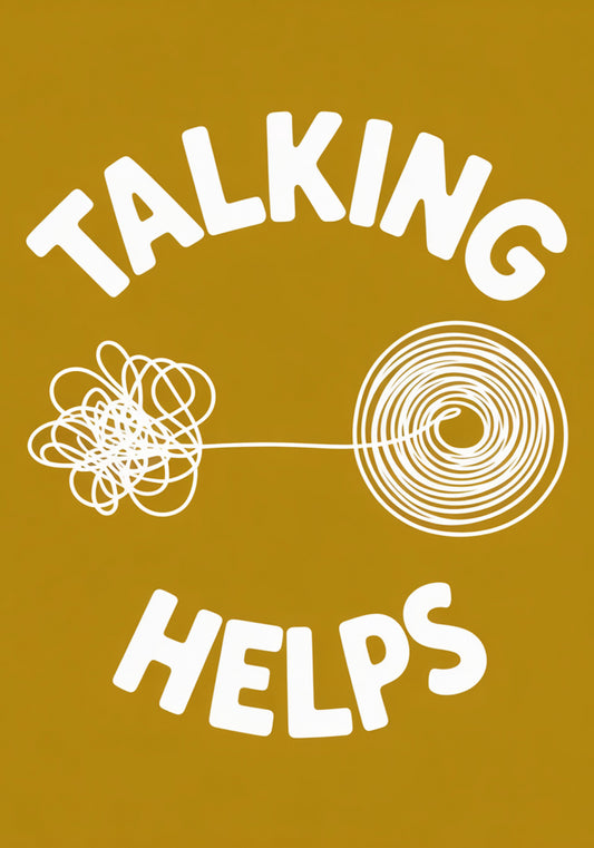 Plakat  Obraz  Motywacyjny Afirmacja Retro Vintage Do Salonu  Talking Helps
