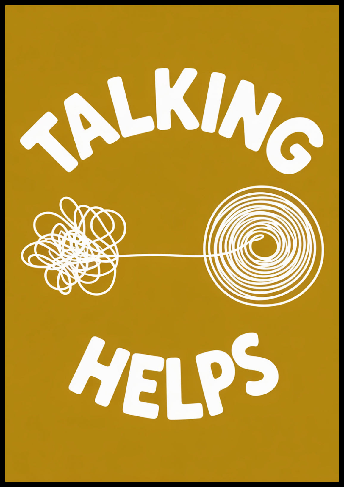 Plakat  Obraz  Motywacyjny Afirmacja Retro Vintage Do Salonu  Talking Helps