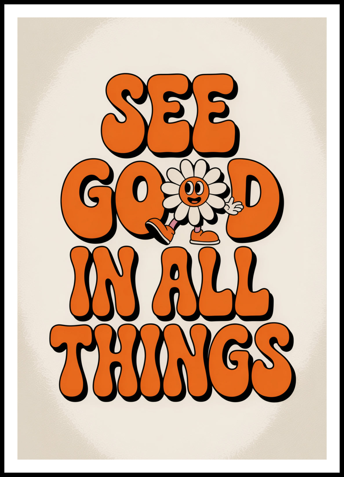 Plakat  Motywacyjny Afirmacja Retro Vintage Do Salonu See Good