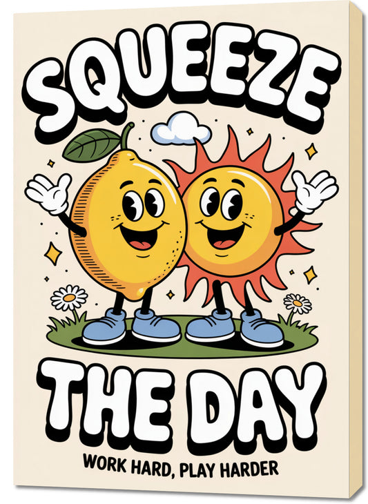 Obraz  Motywacyjny Afirmacja Retro Vintage Do Salonu Squeeze