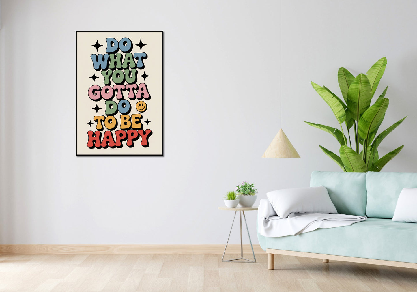 Plakat  Motywacyjny Afirmacja Retro Vintage Do Salonu Do What You