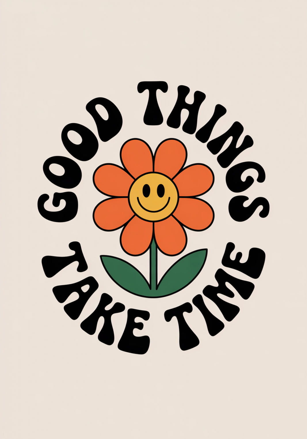 Plakat  Motywacyjny Afirmacja Retro Vintage Do Salonu Good Things