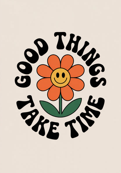 Plakat  Motywacyjny Afirmacja Retro Vintage Do Salonu Good Things