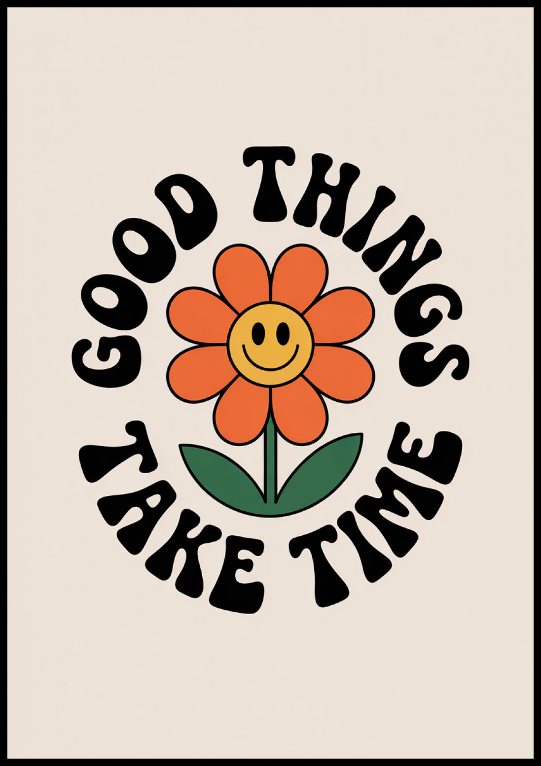Plakat  Motywacyjny Afirmacja Retro Vintage Do Salonu Good Things