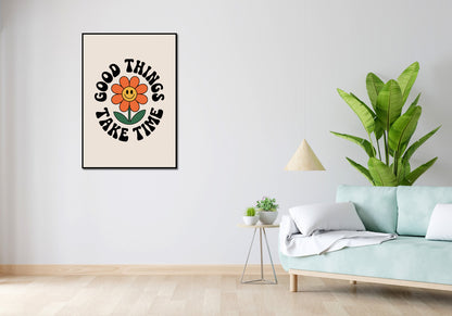 Plakat  Motywacyjny Afirmacja Retro Vintage Do Salonu Good Things