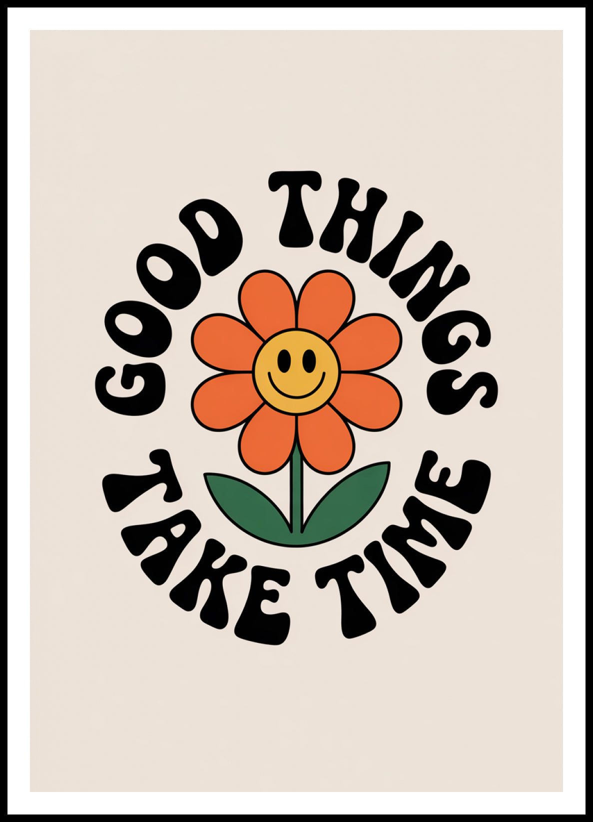 Plakat  Motywacyjny Afirmacja Retro Vintage Do Salonu Good Things