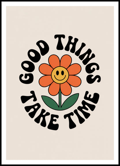 Plakat  Motywacyjny Afirmacja Retro Vintage Do Salonu Good Things
