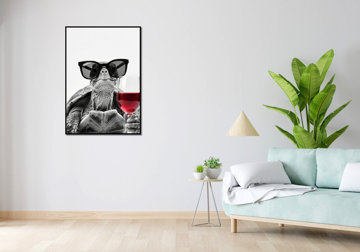 Plakat  Żółw Retro Vintage do Salonu