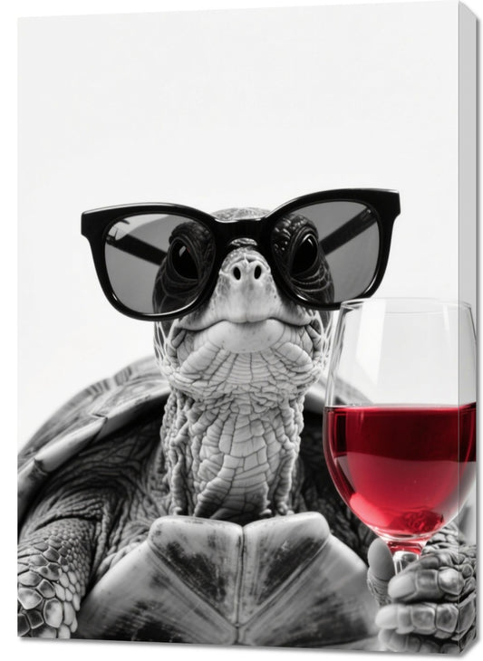 Obraz  Żółw Retro Vintage do Salonu
