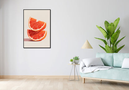 Plakat  Pomarańcze Retro Vintage do Salonu