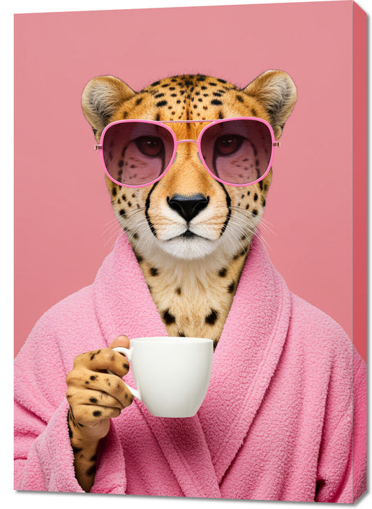 Obraz  Retro Vintage Do Salonu  Tygrys