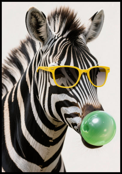 Plakat  Retro Vintage Do Salonu Zebra