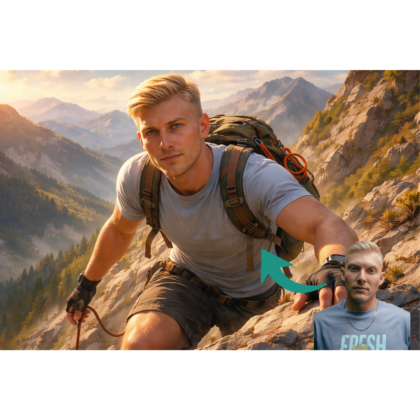 Karykatura ze Zdjęcia Portret Plakat 1 os.  Prezent Urodziny