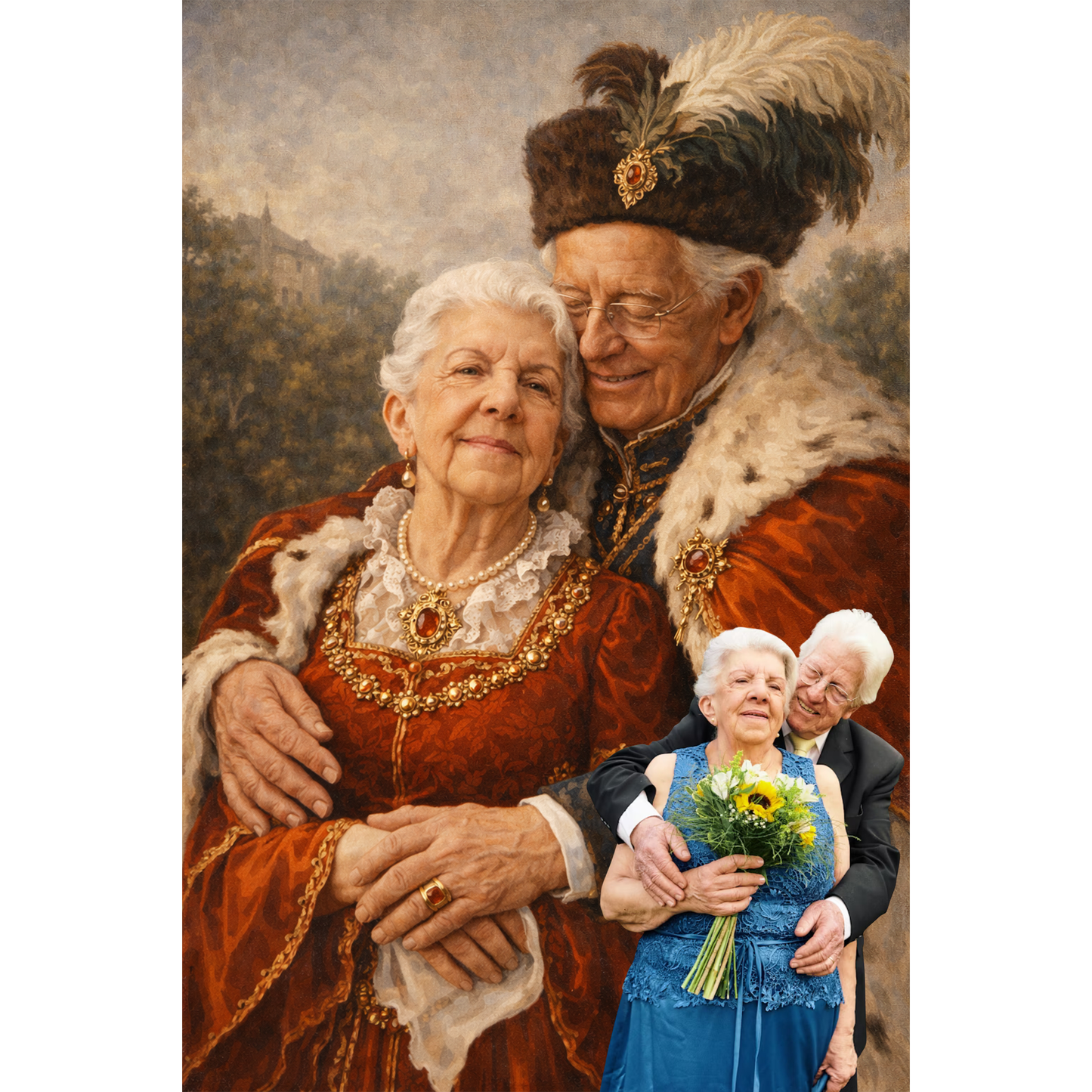 Personalizowany Wydruk Ze Zdjęcia Portret Plakat  Prezent Urodziny